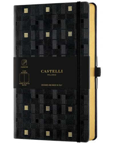 Dnevnik Castelli Copper & Gold - Weaving Gold, 13 x 21cm, bijeli listovi - 1
