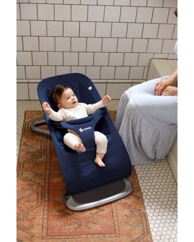 Ležaljka za bebe 3 u 1 Ergobaby - Evolve, Midnight Blue - 10