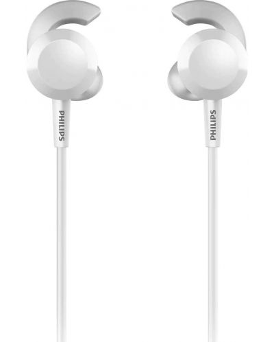 Bežične slušalice s mikrofonom Philips - TAE4205WT, bijele - 1