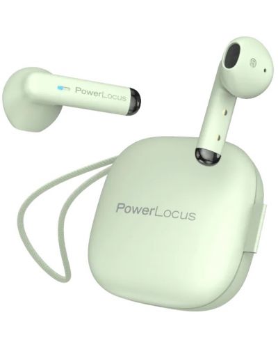 Bežične slušalice PowerLocus - PLX1, TWS, zelene - 1