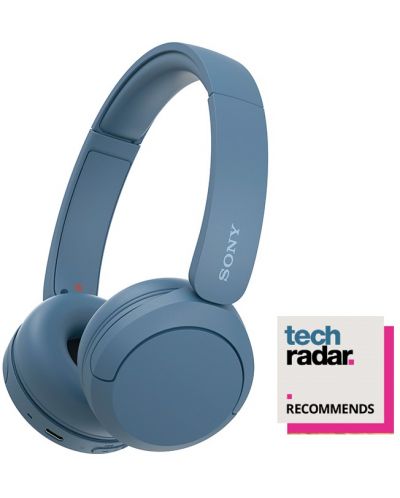 Bežične slušalice s mikrofonom Sony - WH-CH520, plave - 1