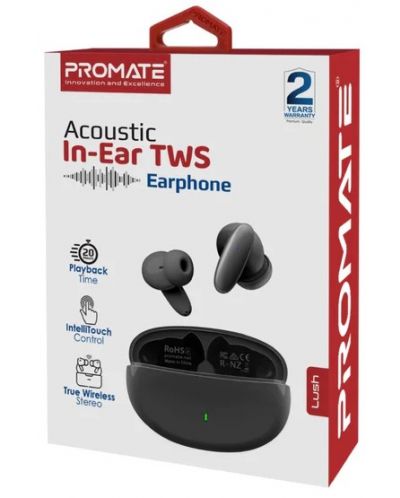 Bežične slušalice ProMate - Lush, TWS, crne - 4