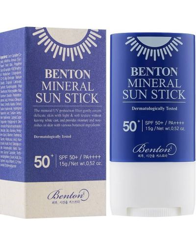 Benton Mineralni stick za sunčanje, SPF50+, 15 g - 1
