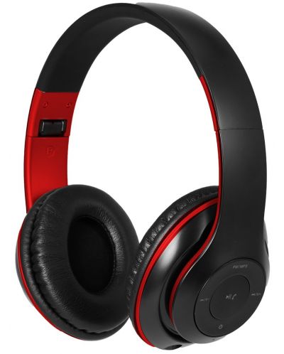 Bežične slušalice s mikrofonom Xmart - 06R, crno/crvene - 1