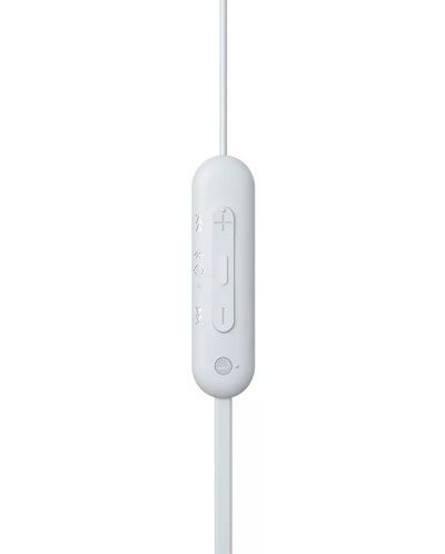 Bežične slušalice s mikrofonom Sony - WI-C100, bijele - 3