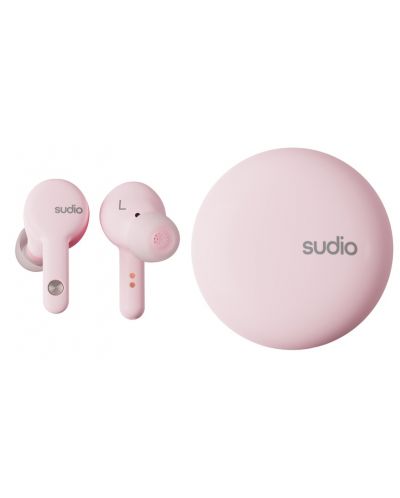 Bežične slušalice Sudio - A2, TWS, ANC, ružičaste - 1