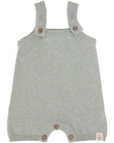 Dječji kombinezon Lassig - Cozy Knit Wear, 50-56 cm, 0-2 mjeseca, sivi - 2