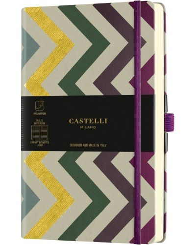 Bilježnica Castelli Oro - Frets, 9 x 14 cm, na linije - 1