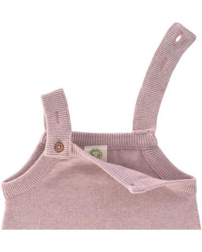 Dječji kombinezon Lassig - Cozy Knit Wear, 50-56 cm, 0-2 mjeseca, rozi - 3