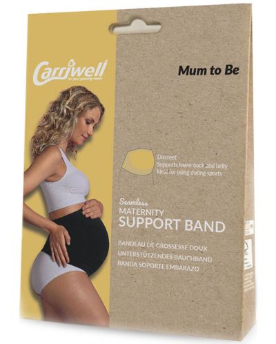 Bešavni pojas za trudnice Carriwell, veličina XL, crni - 5