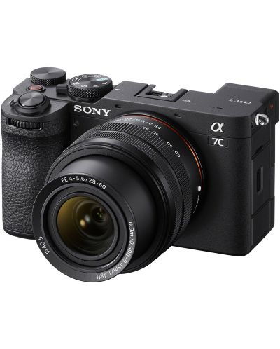Fotoaparat bez zrcala Sony - A7C II, FE 28-60mm, f/4-5.6, Black - 4