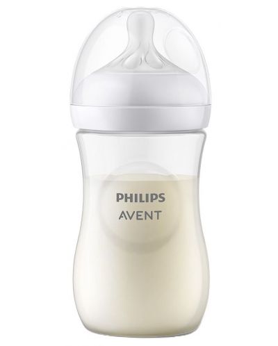 Bočica za bebe Philips Avent - Natural Response 3.0, sa sisačem 1 m+, 260 ml, bijela - 3