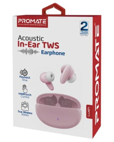 Bežične slušalice ProMate - Lush, TWS, ružičaste - 4