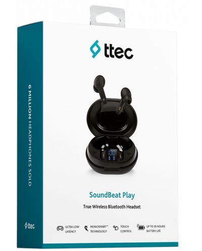 Bežične slušalice ttec - SoundBeat Play, TWS, crne - 6