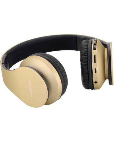 Bežične slušalice PowerLocus - P1, zlatne - 6