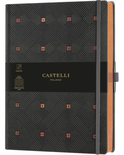 Bilježnica Castelli Copper & Gold - Maya Copper, 19 x 25 cm, na linije - 1