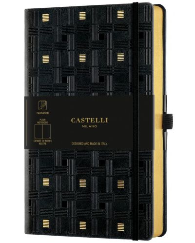 Dnevnik Castelli Copper & Gold - Weaving Gold, 13 x 21 cm, s linijama - 1