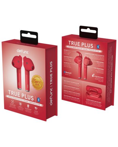 Bežične slušalice Defunc - TRUE PLUS, TWS, crvene - 7