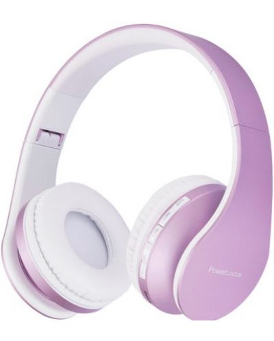 Bežične slušalice PowerLocus - P1, bijelo/ljubičaste - 1