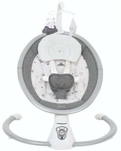 Električna ljuljačka za bebe KikkaBoo - Twiddle, Grey - 1