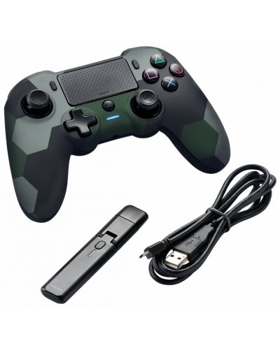 Bežični gamepad Nacon Asymmetric Wireless Controller, za PS4/PC (Camo Green) - 3