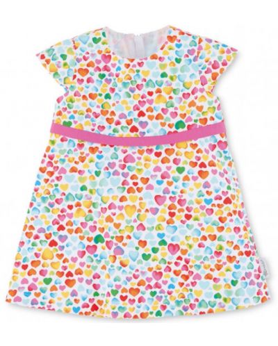 Haljina za bebe sa UV 50+ zaštitom Sterntaler - Sa srcima, 74 cm, 6-9 mjeseci - 1