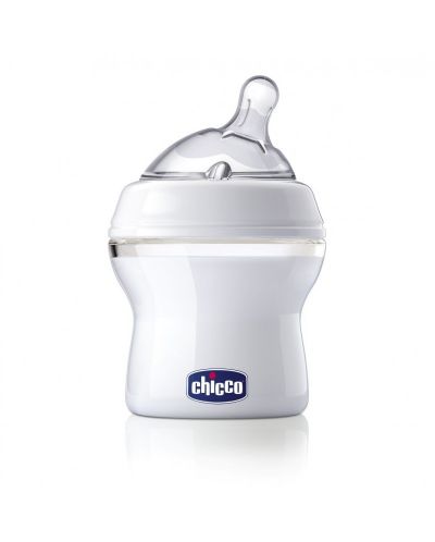 Bočica za bebe Chicco - Natural Feeling, silikonski sisač, 1 kap, 150 ml - 1