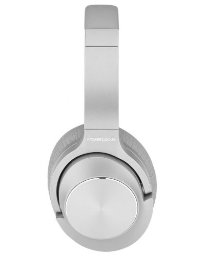 Bežične slušalice s mikrofonom PowerLocus - CD, ANC, srebrnaste - 3