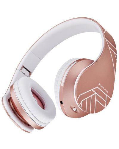 Bežične slušalice PowerLocus - P2, ružičasto/zlatne - 2