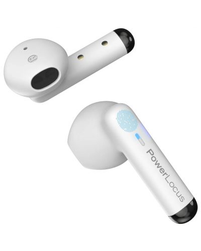 Bežične slušalice PowerLocus - PLX1, TWS, bijele - 3