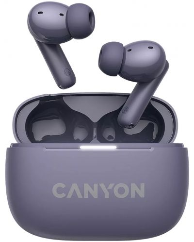 Bežične slušalice Canyon - CNS-TWS10, ANC, ljubičaste - 1