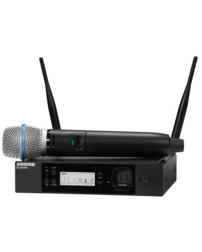 Bežični mikrofonski sustav Shure - GLXD24R+/B87A, crni - 1