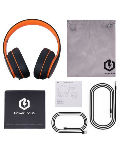 Bežične slušalice PowerLocus - P6, narančaste - 6