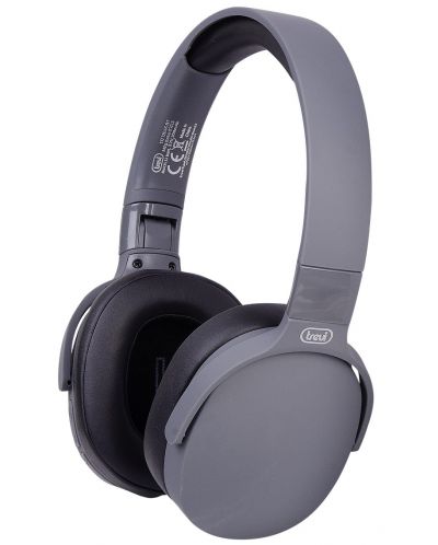 Bežične slušalice s mikrofonom Trevi - DJ 12E45 BT, crno/sive - 1