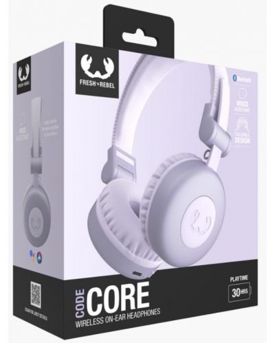 Bežične slušalice s mikrofonom Fresh N Rebel - Code Core, Dreamy Lilac - 6