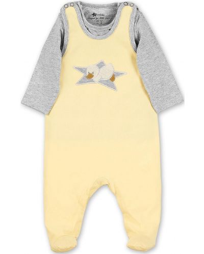 Kombinezon i majica za bebe Sterntaler -S pačićem, 56 cm, 3-4 mjeseca, žuti - 1