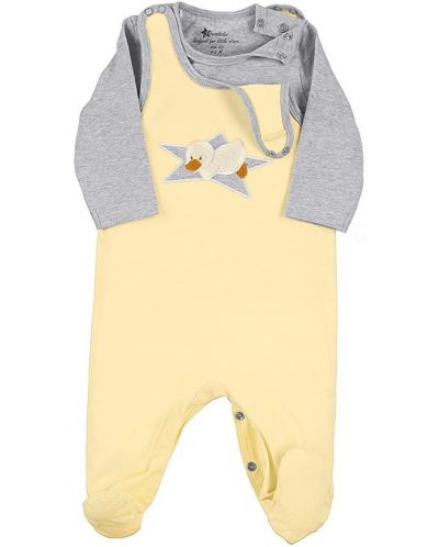 Kombinezon i majica za bebe Sterntaler -S pačićem, 56 cm, 3-4 mjeseca, žuti - 3