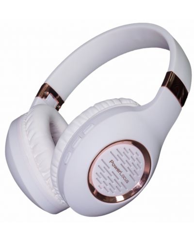 Bežične slušalice PowerLocus - P4 Plus, bijelo/ružičaste - 2