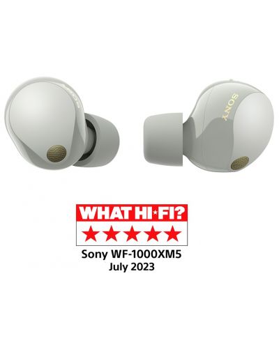 Bežične slušalice Sony - WF-1000XM5, TWS, ANC, srebrnaste - 4