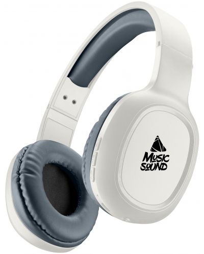 Bežične slušalice s mikrofonom Cellularline - Music Sound Basic, bijele - 1