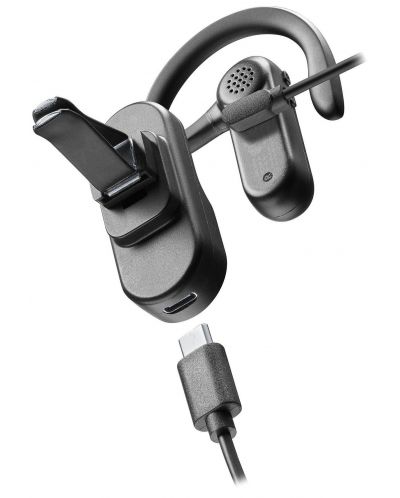 Bežična slušalica s mikrofonom Cellularline - Car Flat, crna - 5