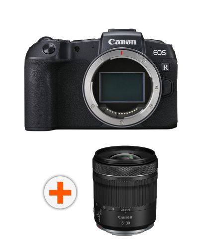 Kamera bez ogledala Canon - EOS RP, 26.2MPx, crna + Objektiv Canon - RF, 15-30mm, f/4.5-6.3 IS STM - 1