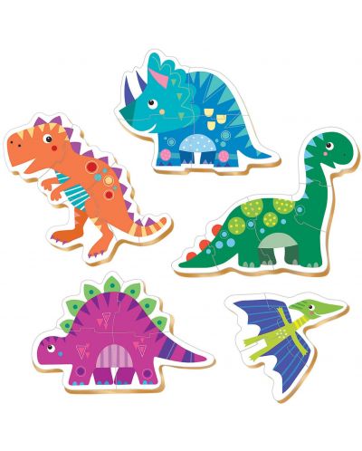 Slagalica za bebe Educa 5 u 1 - Dinosauri - 2