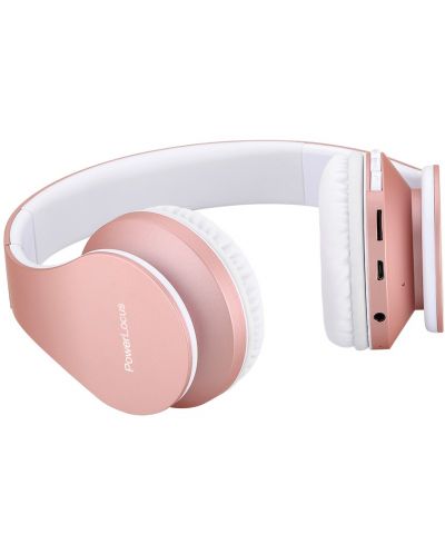 Bežične slušalice PowerLocus - P1, ružičasto/zlatne - 4