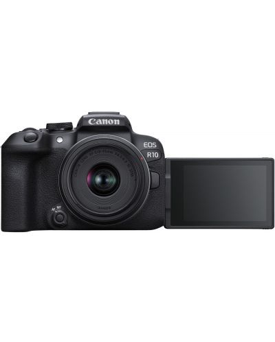 Kamera bez ogledala Canon - EOS R10, 18-45mm STM, Black + Adapter Canon EF-EOS R - 7