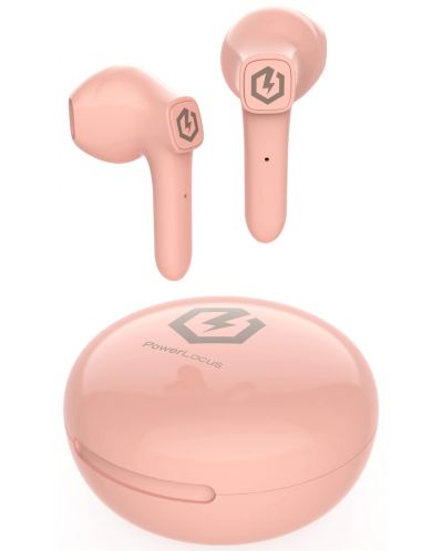 Bežične slušalice PowerLocus - PLX4, TWS, ružičaste - 1