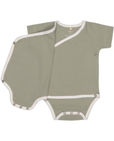 Bodi za bebe Lassig - 62-68 cm, 3-6 mjeseci, ružičasto-zeleni, 2 komada - 9