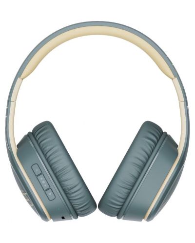 Bežične slušalice s mikrofonom PowerLocus - P7 Upgrade, sive/bež - 4