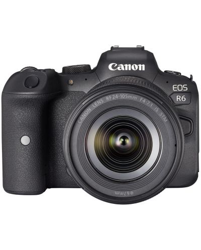 Fotoaparat bez zrcala Canon - EOS R6, RF 24-105mm, f/4-7.1 IS STM, crni - 1