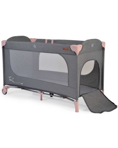 Krevetić za bebe na dvije razine Cangaroo - Skyglow 2, ružičasti - 3